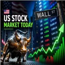 US stock market illustration